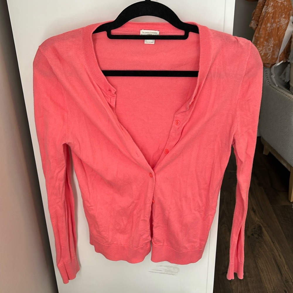 J.Crew Women’s Peach Cardigan - Size S